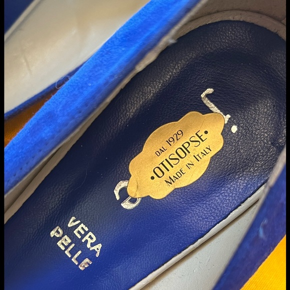 ๐ Cobalt Blue Suede Heels by OTISOPSE 41 EUR (10.5 US) Like New - Picture 7 of 12